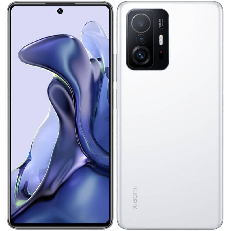 SMARTphone Xiaomi, "11T" ecran 6.67 inch, dual sim, rez. camera 108 Mpix, memorie interna 256 GB, 5G, Android, acumulator 5000 mAh, alb, "34987"