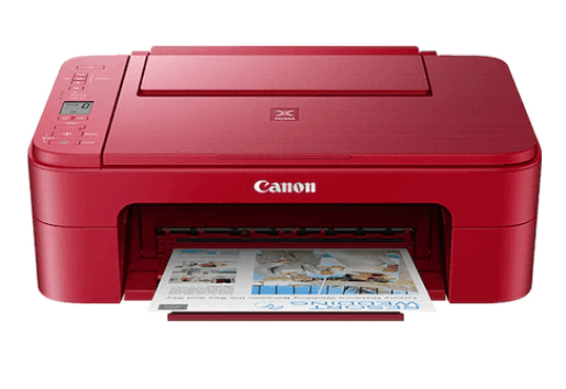 Multifunctional Inkjet Color Canon Pixma TS3352 Red, A4, Functii:Impr|Scan|Cop,Viteza Print Mono:7.7ipm,Viteza Print color:4ipm,Conectiv:USB|WiFi,Duplex:Nu,ADF:Nu "3771C046AA" — miniatură