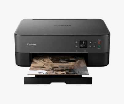 Multifunctional Inkjet Color Canon Pixma TS5350 Black, A4, Functii:Impr|Scan|Cop,Viteza Print Mono:13ipm,Viteza Print color:6.8ipm,Conectiv:USB|WiFi,Duplex:Nu,ADF:Nu "3773C006AA" — miniatură