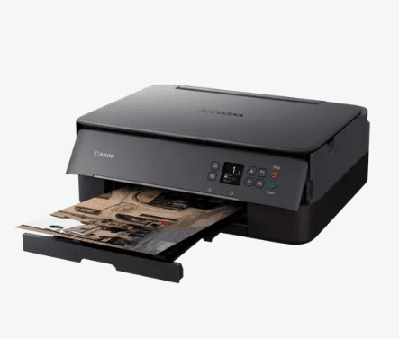 Multifunctional Inkjet Color Canon Pixma TS5350 Black, A4, Functii:Impr|Scan|Cop,Viteza Print Mono:13ipm,Viteza Print color:6.8ipm,Conectiv:USB|WiFi,Duplex:Nu,ADF:Nu "3773C006AA" — miniatură