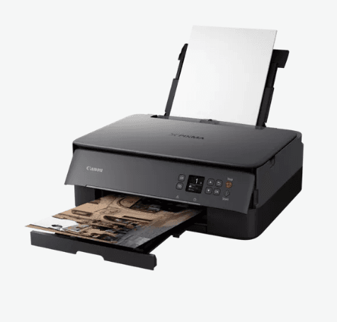Multifunctional Inkjet Color Canon Pixma TS5350 Black, A4, Functii:Impr|Scan|Cop,Viteza Print Mono:13ipm,Viteza Print color:6.8ipm,Conectiv:USB|WiFi,Duplex:Nu,ADF:Nu "3773C006AA" — miniatură