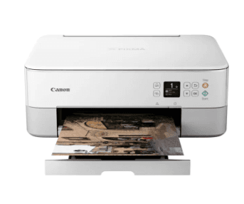 Multifunctional Inkjet Color Canon Pixma TS5351a White,A4,Functii:Impr|Scan|Cop,Viteza Print Mono:13ipm,Viteza Print color:6.8ipm,Conectiv:USB|WiFi,Duplex:Nu,ADF:Nu "3773C126AA" — miniatură