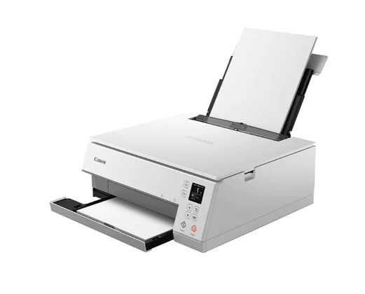 Multifunctional Inkjet Color Canon Pixma TS6351 White, A4, Functii:Impr|Scan|Cop,Viteza Print Mono:15ipm,Viteza Print color:10ipm,Conectiv:USB|WiFi,Duplex:Da,ADF:Nu "3774C026AA" — miniatură