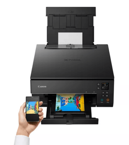 Multifunctional Inkjet Color Canon Pixma TS6350a Black, A4, Functii:Impr|Scan|Cop,Viteza Print Mono:15ipm,Viteza Print color:10ipm,Conectiv:USB|WiFi,Duplex:Da,ADF:Nu "3774C066AA" — miniatură