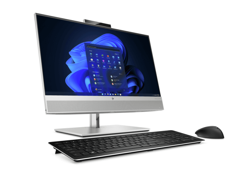 DESKTOP HP, "EliteDesk 800 G8" All-in-one, 23.8 inch, CPU i5-11500, Intel UHD Graphics 630, memorie 16 GB, SSD 512 GB, tastatura si mouse, Windows 11 Pro, "5L1C0EA#ABB" — miniatură