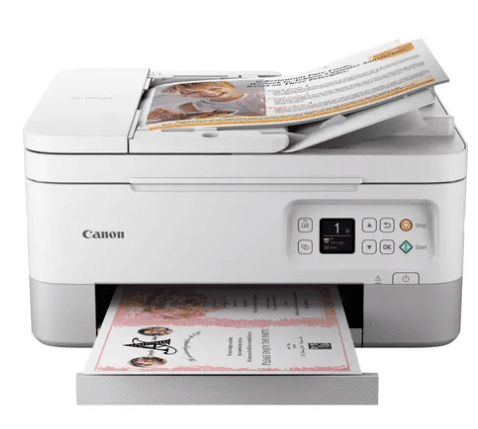 Multifunctional Inkjet Color Canon Pixma TS7451a White,A4,Functii:Impr|Scan|Cop,Viteza Print Mono:13ipm,Viteza Print color:6.8ipm,Conectiv:USB|WiFi,Duplex:Da,ADF:ADF "4460C076AA" — miniatură