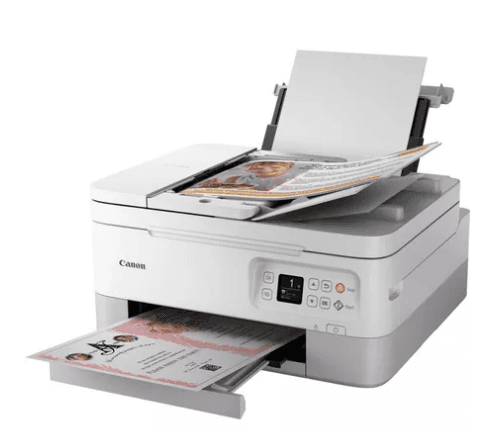 Multifunctional Inkjet Color Canon Pixma TS7451a White,A4,Functii:Impr|Scan|Cop,Viteza Print Mono:13ipm,Viteza Print color:6.8ipm,Conectiv:USB|WiFi,Duplex:Da,ADF:ADF "4460C076AA" — miniatură
