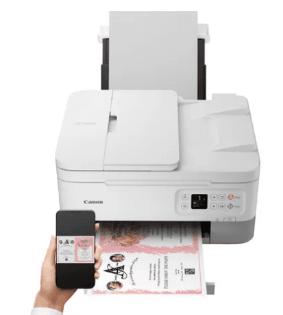 Multifunctional Inkjet Color Canon Pixma TS7451a White,A4,Functii:Impr|Scan|Cop,Viteza Print Mono:13ipm,Viteza Print color:6.8ipm,Conectiv:USB|WiFi,Duplex:Da,ADF:ADF "4460C076AA" — miniatură