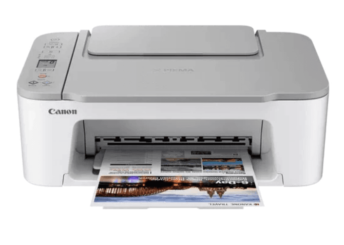 Multifunctional Inkjet Color Canon Pixma TS3451 White, A4, Functii:Impr|Scan|Cop,Viteza Print Mono:7.7ipm,Viteza Print color:4ipm,Conectiv:USB|WiFi,Duplex:Nu,ADF:Nu "4463C026AA"
