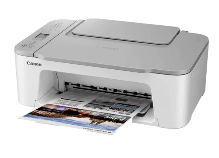Multifunctional Inkjet Color Canon Pixma TS3451 White, A4, Functii:Impr|Scan|Cop,Viteza Print Mono:7.7ipm,Viteza Print color:4ipm,Conectiv:USB|WiFi,Duplex:Nu,ADF:Nu "4463C026AA" — miniatură