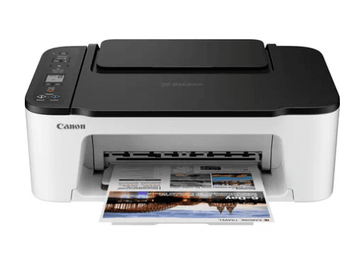 Multifunctional Inkjet Color Canon Pixma TS3452 Black/White,A4,Functii:Impr|Scan|Cop,Vit Print Mono:7.7ipm,Vit Print color:4ipm,Conectiv:USB|WiFi,Duplex:Nu,ADF:Nu "4463C046AA" — miniatură