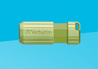 MEMORIE USB VERBATIM PINSTRIPE 64GB GREEN "49964" — miniatură