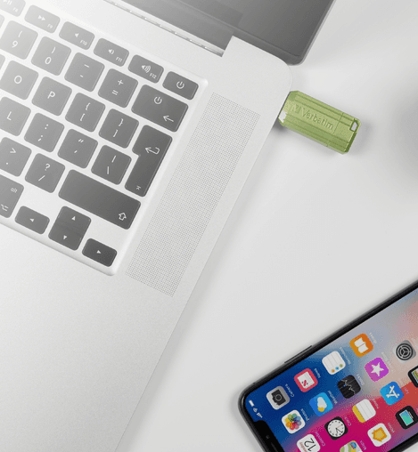 MEMORIE USB VERBATIM PINSTRIPE 64GB GREEN "49964" — miniatură