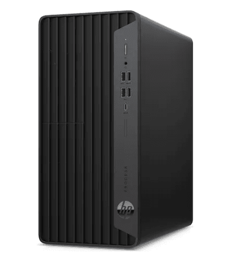 DESKTOP HP, "ProDesk 600 G6" Micro Tower, CPU i7-10700, NVIDIA T400, memorie 16 GB, SSD 512 GB, tastatura si mouse, Windows 11 Pro, "5J1W9EA#ABB" — miniatură