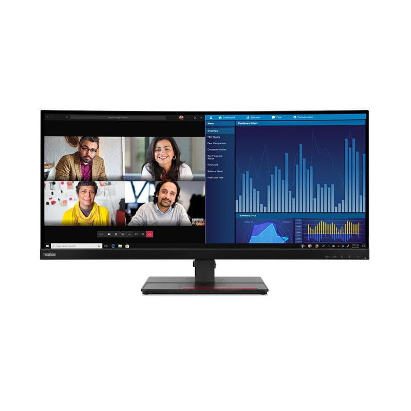 LENOVO ThinkVision P34w-20 34inch IPS 3440x1440 21:9 300cd/m2 1000:1 3M:1 6ms 1xHDMI 2.0 1xDP 1.4 1xUSB 3.2 75Hz, "62DCRAT3EU"