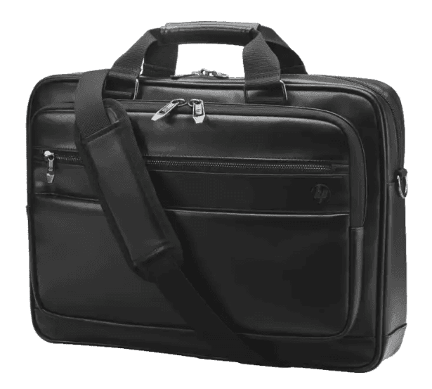 GEANTA HP, pt. notebook de max 15.6 inch, 1 compartiment, buzunar frontal x 2, 1.22 kg, piele ecologica, negru, "6KD09AA"