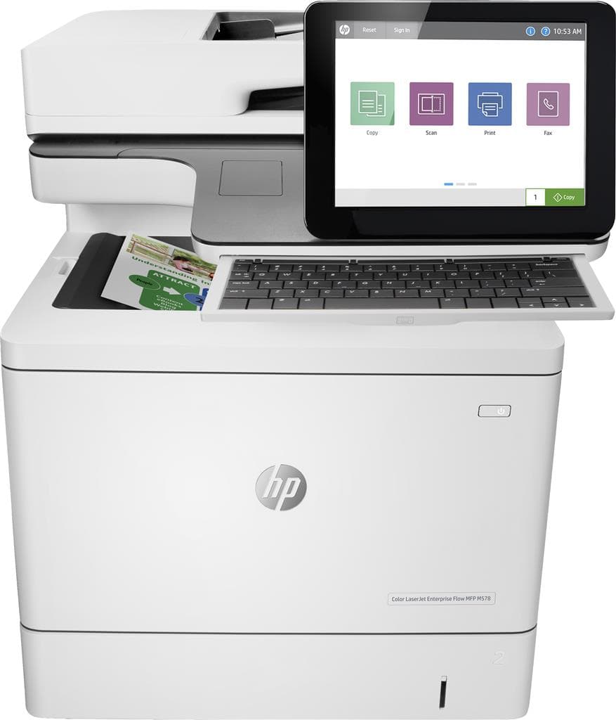 Multifunctional Laser Color HP MFP M578c, A4, Functii:Impr|Scan|Cop|Fax,Viteza Print Mono:46ppm,Viteza Print color:22ppm,Conectiv:USB|Ret,Duplex:Da,ADF:ADF "7ZU87A"
