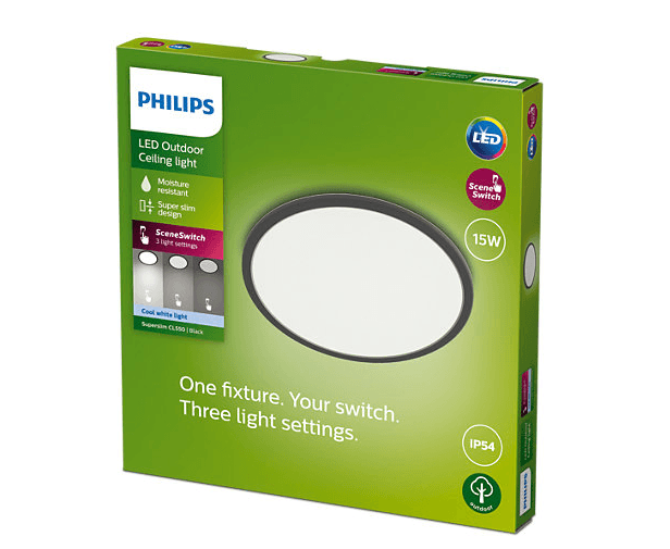 Outdoor lighting LED ceiling light Phili "000008719514418011" — miniatură