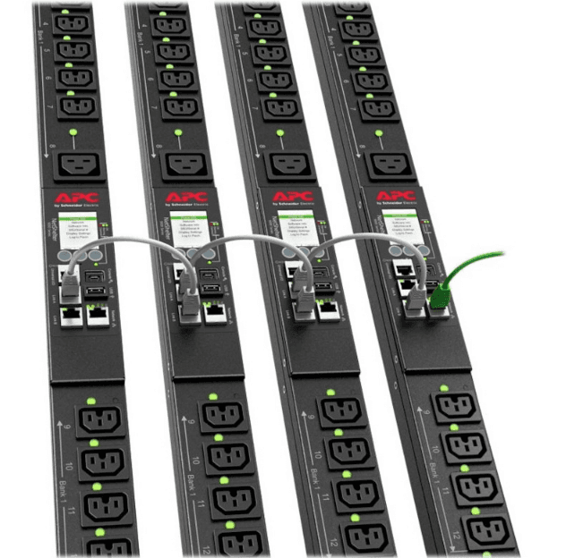 APC | APDU9981EU3 | PDU | Switched | 1U 16A | Nr iesiri 21 C13, 3 C19 | Intrare C309 cablu 1.8m "APDU9981EU3" — miniatură