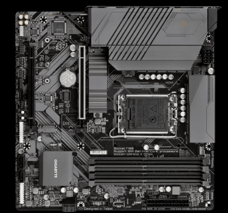 PLACA de BAZA Gigabyte "B660M GAMING X D4", skt LGA 1700, mATX, Intel B660, 4 x DDR4, max. 128 GB, 4 x SATA, 2 x M.2, 7.1, "B660M GAMING X D4" — miniatură