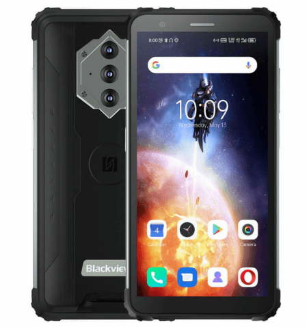 SMARTphone Blackview, "BV6600E" ecran 5.70 inch, dual sim, rez. camera 13 Mpix, memorie interna 32 GB, 4G, Android, acumulator 8580 mAh, negru, "BV6600E BLACK"