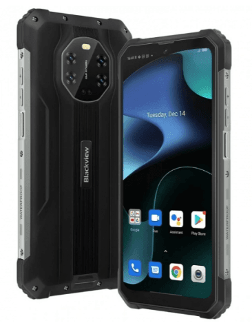 SMARTphone Blackview, "BV8800" ecran 6.58 inch, dual sim, rez. camera 20 Mpix, memorie interna 128 GB, 4G, Android, acumulator 8380 mAh, negru, "BV8800 BLACK" — miniatură