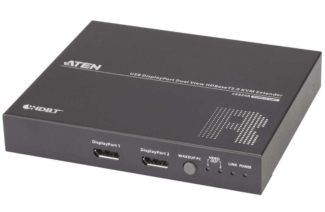 USB DisplayPort Aten Dual View HDBaseTTM 2.0 KVM Extender (4K@100m for Single View) "CE924-AT-G" — miniatură