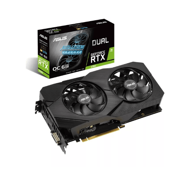 PLACA VIDEO ASUS "GeForce RTX 2060 OC", 6 GB GDDR6 192 biti, PCI Express 3.0 x 16, HDMI x 2 DisplayPort DVI-D, sistem racire aer, "DL-RTX2060-O6G-E"