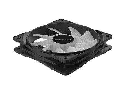 VENTILATOR DEEPCOOL PC RF120R LED, 120x120x25 mm, 4 red LED, Hydro Bearing, "DP-FLED-RF120-RD" — miniatură