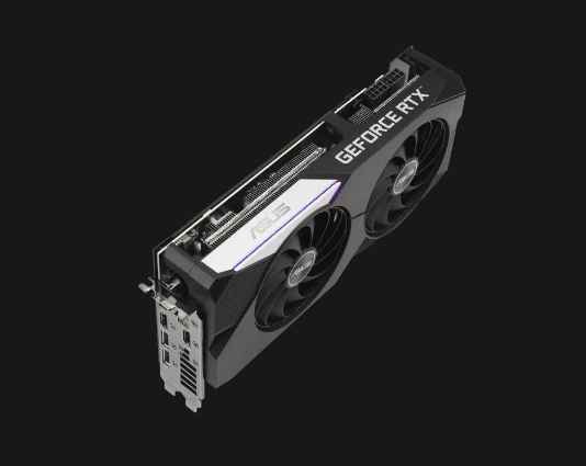 PLACA VIDEO ASUS "GeForce RTX 3070 V2 OC", 8 GB GDDR6 256 biti, PCI Express 4.0 x 16, HDMI x 2 DisplayPort x 3, sistem racire aer, "DUAL-RTX3070-O8G2" — miniatură