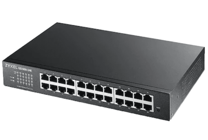 ZYXEL | GS1900-24-EU0102F | GS1900-24 v2 | Switch | Smart Managed | Layer 2 | Rackmount | Porturi 24 Gigabit, 2 Gigabit SFP | Fanless, "GS1900-24-EU0102F"