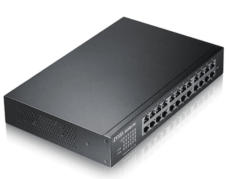 ZYXEL | GS1900-24-EU0102F | GS1900-24 v2 | Switch | Smart Managed | Layer 2 | Rackmount | Porturi 24 Gigabit, 2 Gigabit SFP | Fanless, "GS1900-24-EU0102F" — miniatură