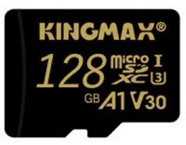 CARD MicroSD KINGMAX, 128 GB, MicroSDXC, clasa 10, standard UHS-I U3, "KM128GMCSDUHSPM1A"