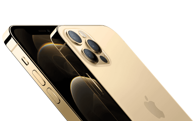 SMARTphone Apple, "iPhone 12 PRO" ecran 6.1 inch, dual sim, rez. camera 12 Mpix, memorie interna 512 GB, 5G, iOS, acumulator 4500 mAh, auriu, "MGMW3__/A" — miniatură