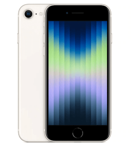 SMARTphone Apple, "iPhone 13 SE" ecran 4.7 inch, dual sim, rez. camera 12 Mpix, memorie interna 64 GB, 5G, iOS, alb, "MMXG3__/A"