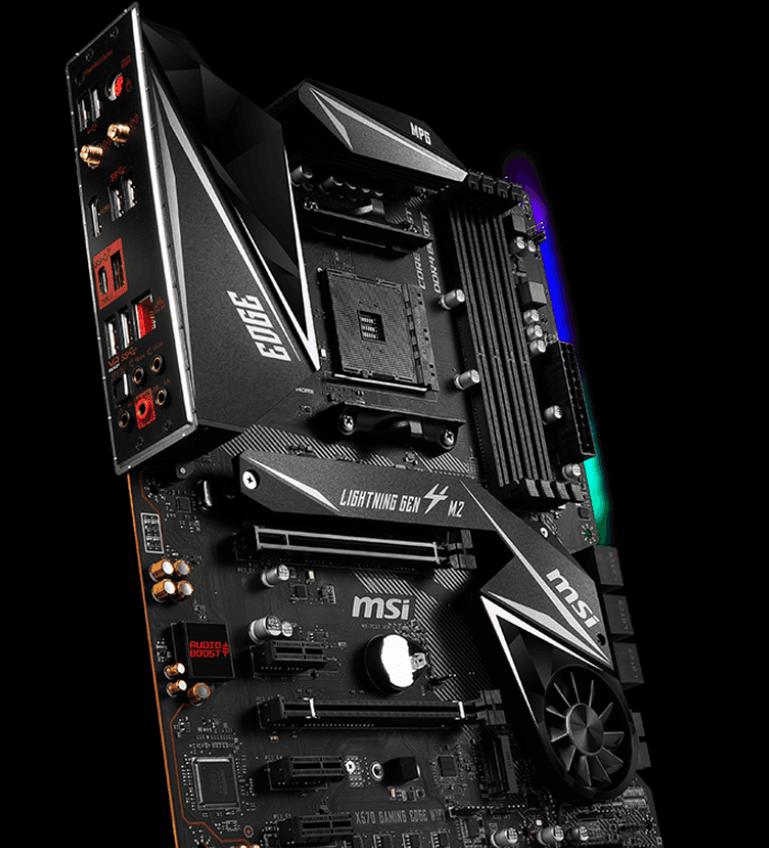 PLACA de BAZA MSI "MPG X570 GAMING EDGE WIFI", skt AM4, ATX, AMD X570, 4 x DDR4, max. 128 GB, 6 x SATA, 2 x M.2, 7.1, "MPG X570 GAMING EDGE WIFI" — miniatură
