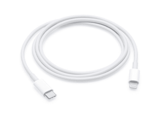 CABLU alimentare si date smartphone Apple, Lightning (T) la USB Type-C (T), cauciuc, lungime 1 m, alb, "MQGJ2ZM/A"
