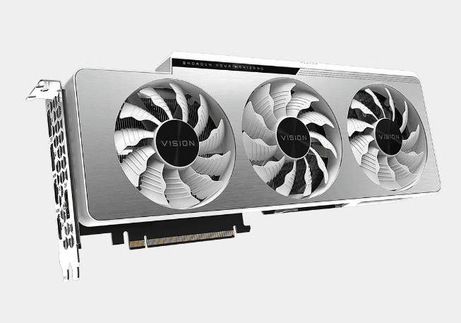 PLACA VIDEO GIGABYTE "GeForce RTX 3080 VISION OC", 10 GB GDDR6X 320 biti, PCI Express 4.0 x 16, HDMI x 3 DisplayPort x 2, sistem racire aer, "N3080VISION OC-10G" — miniatură