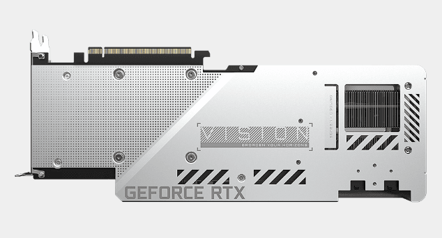 PLACA VIDEO GIGABYTE "GeForce RTX 3080 VISION OC", 10 GB GDDR6X 320 biti, PCI Express 4.0 x 16, HDMI x 3 DisplayPort x 2, sistem racire aer, "N3080VISION OC-10G" — miniatură
