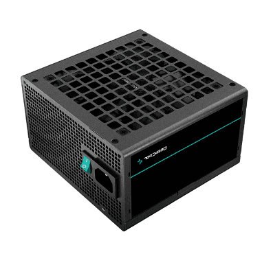 SURSA DeepCool 600W (real), 120mm silent fan, 80 PLUS White, 4x PCI-E (6+2), 6x S-ATA "PF600" "R-PF600D-HA0B-EU" — miniatură