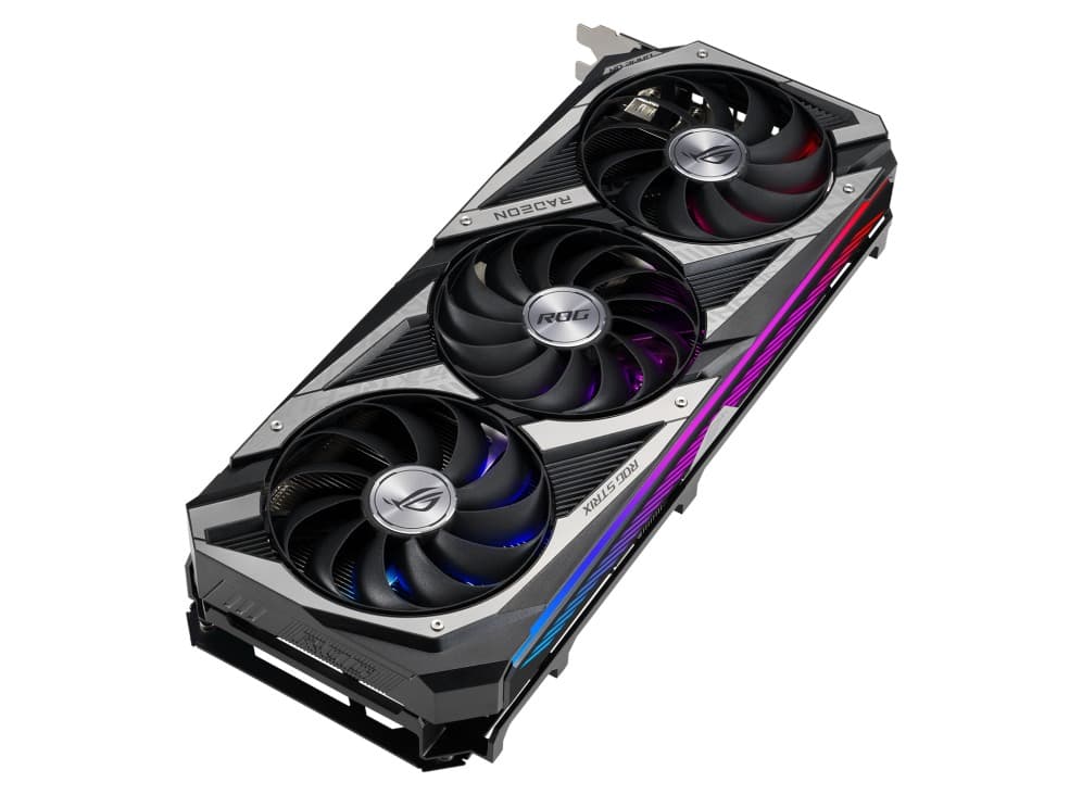 PLACA VIDEO ASUS "ROG Strix Radeon RX 6750 XT OC", 12 GB GDDR6 192 biti, PCI Express 4.0 x 16, HDMI DisplayPort x 3, sistem racire aer, "RS-RX6750XT-O12G" — miniatură