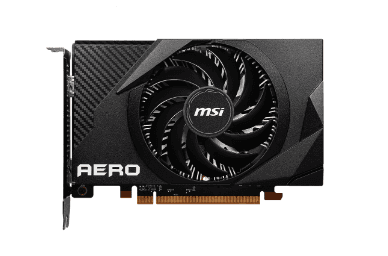 PLACA VIDEO MSI "Radeon RX 6400 AERO ITX", 4 GB GDDR6 64 biti, PCI Express 4.0 x 4, HDMI DisplayPort, sistem racire aer, "RX6400 AERO ITX 4G" — miniatură