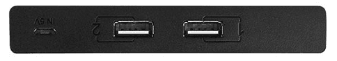HUB extern Ugreen, "US216" porturi USB: USB 2.0 x 4,conectare prin 2 x USB,partajare date 2 pc-uri simultan,buton comutare PC, lungime 1.5 m, LED, negru "30767" - 6957303837670 — miniatură