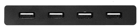 HUB extern Ugreen, "US216" porturi USB: USB 2.0 x 4,conectare prin 2 x USB,partajare date 2 pc-uri simultan,buton comutare PC, lungime 1.5 m, LED, negru "30767" - 6957303837670 — miniatură