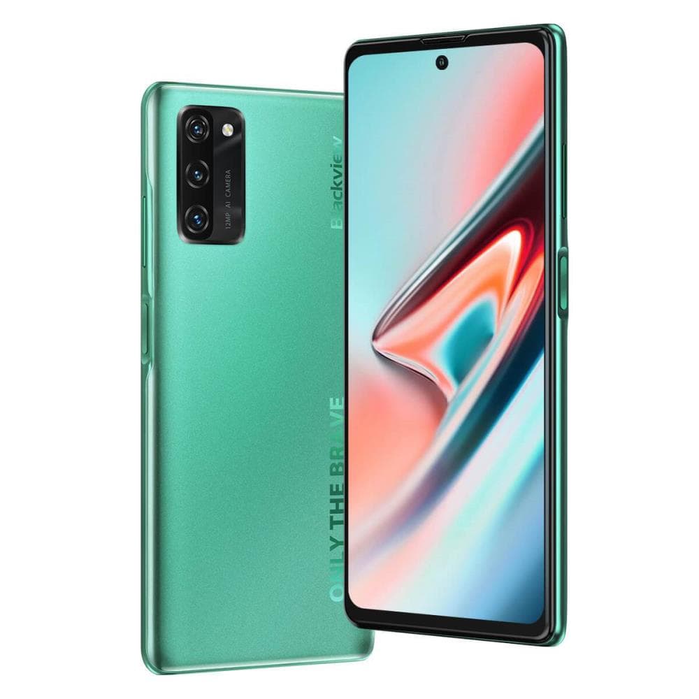 SMARTphone Blackview, "A100" ecran 6.67 inch, dual sim, rez. camera 12 Mpix, memorie interna 128 GB, 4G, Android, acumulator 4680 mAh, verde, "A100 GREEN"