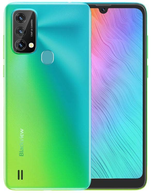 SMARTphone Blackview, "A50" ecran 6.1 inch, dual sim, rez. camera 13 Mpix, memorie interna 64 GB, 4G, Android, acumulator 4280 mAh, verdealbastru, "A50 SUMMER MOJITO"