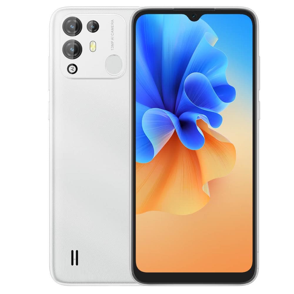 SMARTphone Blackview, "A55 PRO" ecran 6.53 inch, dual sim, rez. camera 13 Mpix, memorie interna 64 GB, 4G, Android, acumulator 4780 mAh, alb, "A55 PRO WHITE"