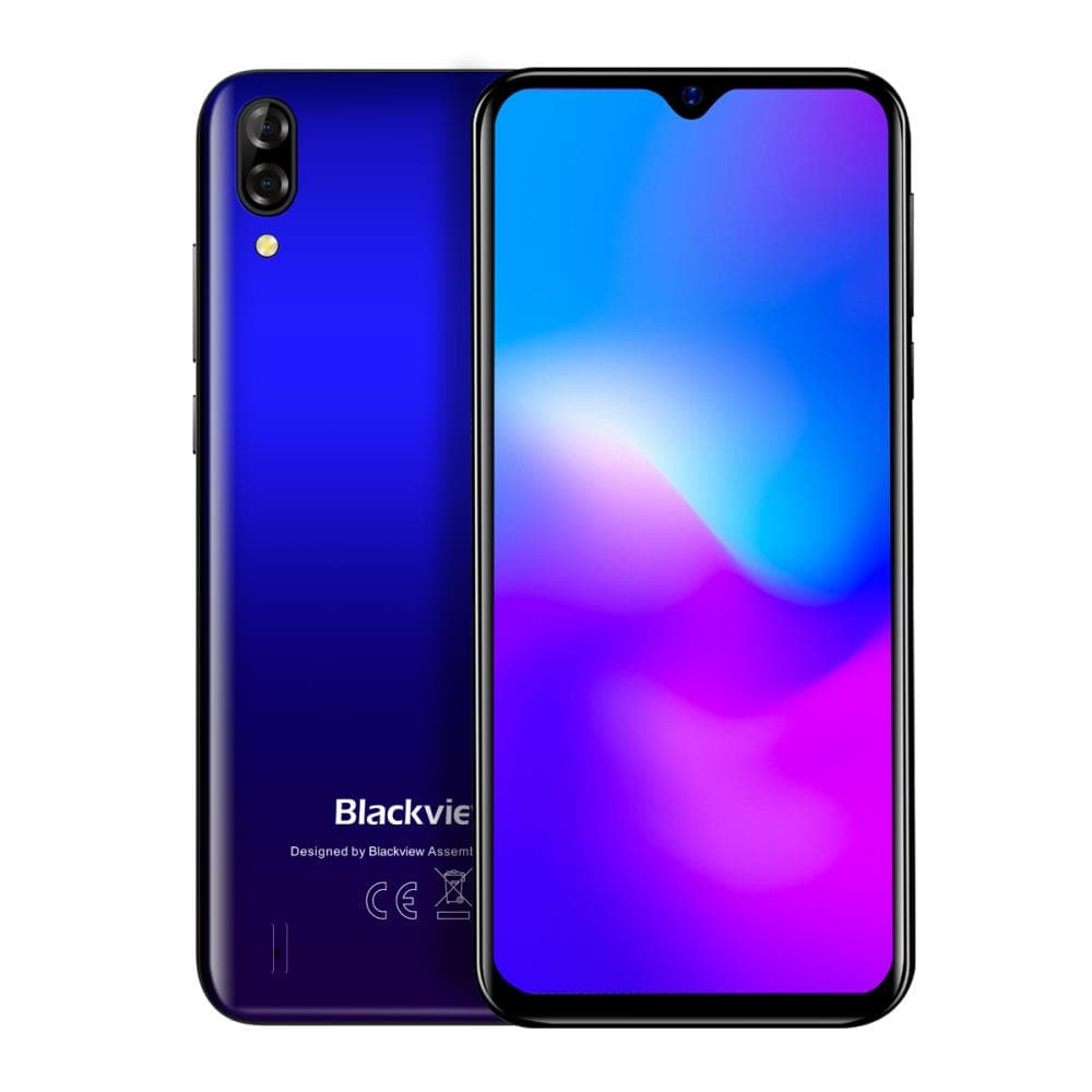 SMARTphone Blackview, "A60" ecran 6.1 inch, dual sim, rez. camera 8 Mpix, memorie interna 16 GB, 4G, Android, acumulator 4092 mAh, albastru, "A60 PRO GRADIENT BLUE"