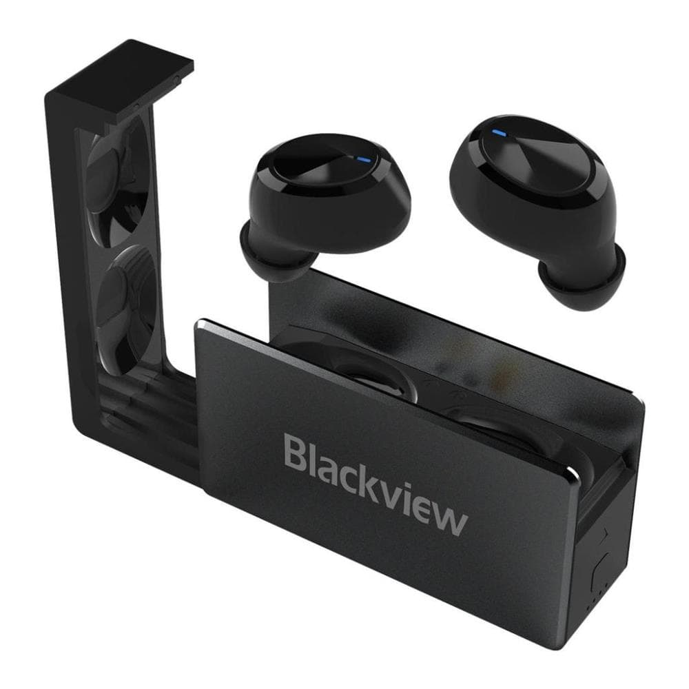 CASTI Blackview AIRBUDS 2, pt. smartphone, wireless, intraauriculare - butoni, microfon pe casca, conectare prin Bluetooth 5.0, negru, "AIRBUDS2 BLACK"