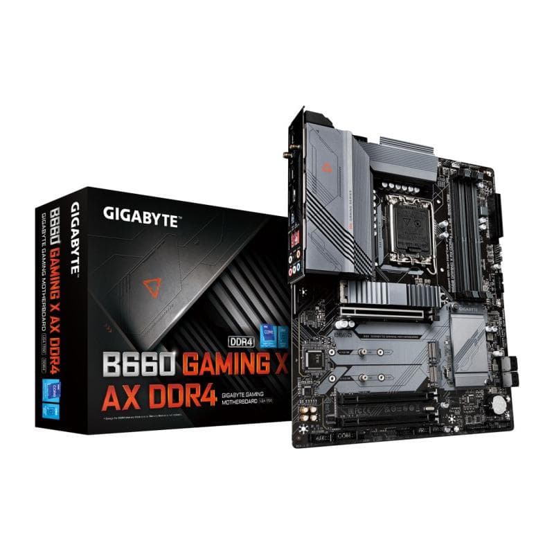PLACA de BAZA Gigabyte "B660 GAMINGX AX D4", skt LGA 1700, ATX, Intel B660, 4 x DDR4, max. 128 GB, 4 x SATA, 3 x M.2, 7.1, "B660 GAMINGX AX D4" — miniatură